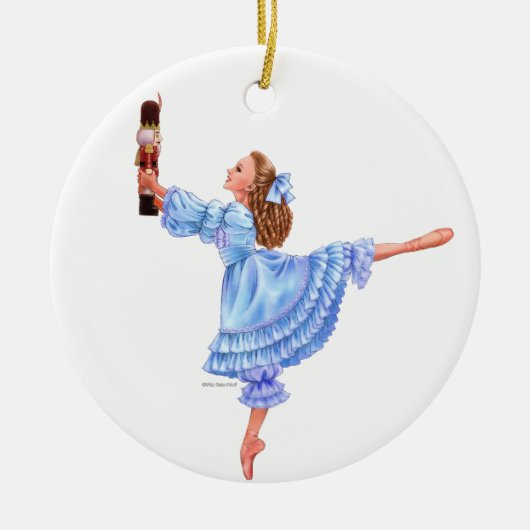 De Nutcracker Ballet Keepomwille Ornament met Clar (Voorkant)