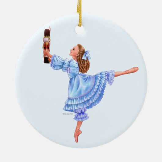 De Nutcracker Ballet Keepomwille Ornament met Clar (Achterkant)