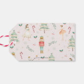 De Nutcracker Ballet Kerstfeest Dag Dank u Cadeaulabel (Achterkant Horizontaal)