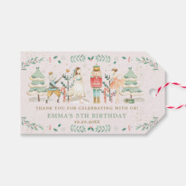 De Nutcracker Ballet Kerstfeest Dag Dank u Cadeaulabel