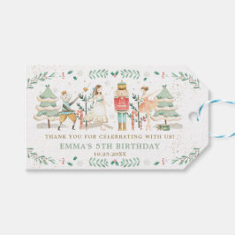 De Nutcracker Ballet Kerstfeest Dag Dank u Cadeaulabel