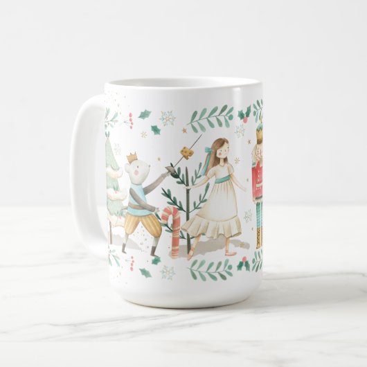 De Nutcracker Ballet kerstfeestelijke cadeautjes  Koffiemok (Voorkant links)
