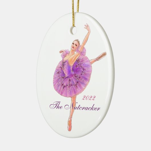 De Nutcracker Ballet Sugar Plum Fairy Ornamy Keramisch Ornament (Links)