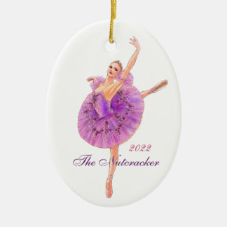 De Nutcracker Ballet Sugar Plum Fairy Ornamy Keramisch Ornament