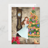 De Nutcracker Claire en de Nutcracker Kerstmis Feestdagenkaart (Voorkant / Achterkant)