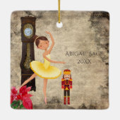 De Nutcracker Claire en de Nutcracker Kerstmis Keramisch Ornament (Achterkant)