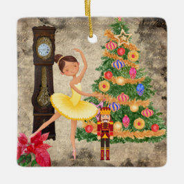 De Nutcracker Claire en de Nutcracker Kerstmis Keramisch Ornament