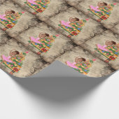 De Nutcracker Clara Act I kerstavond Cadeaupapier (Hoek)