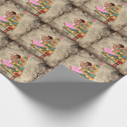 De Nutcracker Clara Act I kerstavond Cadeaupapier (Hoek)