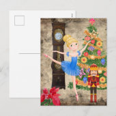 De Nutcracker Clara Act I kerstavond Feestdagenkaart (Voorkant / Achterkant)