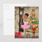 De Nutcracker Clara Act I kerstavond Feestdagenkaart (Voorkant / Achterkant)