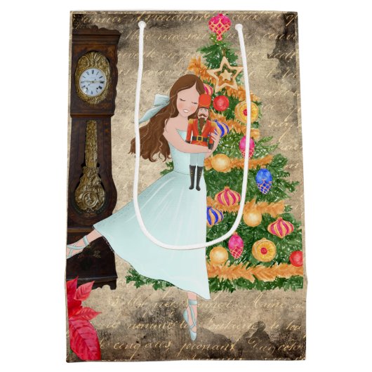 De Nutcracker Clara Act I kerstavond Medium Cadeauzakje (Achterkant)