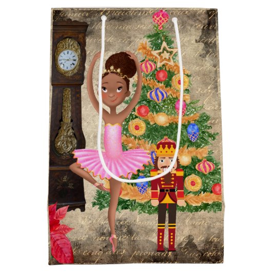 De Nutcracker Clara Act I kerstavond Medium Cadeauzakje (Achterkant)