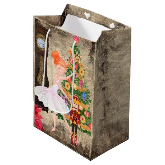 De Nutcracker Clara Act I kerstavond Medium Cadeauzakje (Voorkant Gekanteld)