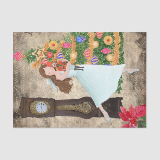 De Nutcracker Clara Act I kerstavond Tissuepapier (Voorkant)