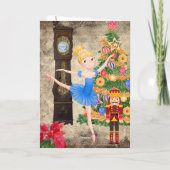 De Nutcracker Clara Act I kerstve Ballet Feestdagen Kaart (Achterkant)
