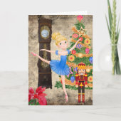 De Nutcracker Clara Act I kerstve Ballet Feestdagen Kaart (Voorkant)
