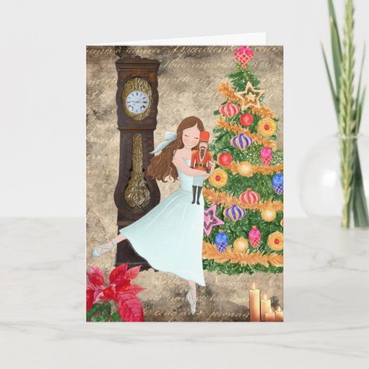 De Nutcracker Clara Act I kerstve Ballet Feestdagen Kaart (Voorkant)