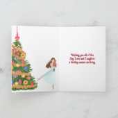 De Nutcracker Clara Act I kerstve Ballet Feestdagen Kaart (Binnen)