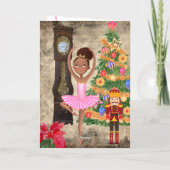 De Nutcracker Clara Act I kerstve Ballet Feestdagen Kaart (Achterkant)