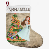 De Nutcracker Clara Ballet Holiday werd gepersonal Grote Kerstsok (Voorkant)