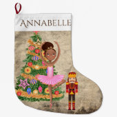 De Nutcracker Clara Ballet Holiday werd gepersonal Grote Kerstsok (Voorkant)