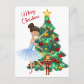 De Nutcracker Clara en de Nutcracker Kerstmis Feestdagenkaart (Voorkant)