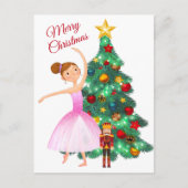 De Nutcracker Clara en de Nutcracker Kerstmis Feestdagenkaart (Voorkant)