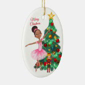 De Nutcracker Clara en de Nutcracker Kerstmis Keramisch Ornament (Rechts)