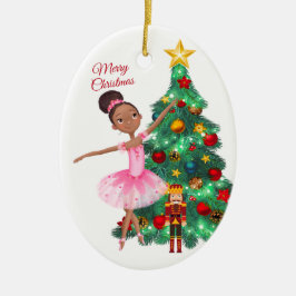 De Nutcracker Clara en de Nutcracker Kerstmis Keramisch Ornament