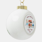De Nutcracker, Clara, Muiskoning Kerstmis Keramische Bal Ornament (Links)