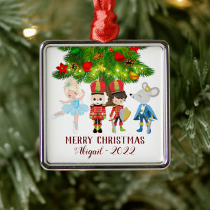 De Nutcracker, Clara, Muiskoning Kerstmis Metalen Ornament