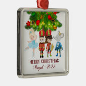 De Nutcracker, Clara, Muiskoning Kerstmis Metalen Ornament (Rechts)