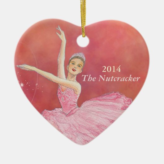 De Nutcracker Herdenkingsornament Heart Ornament (Voorkant)