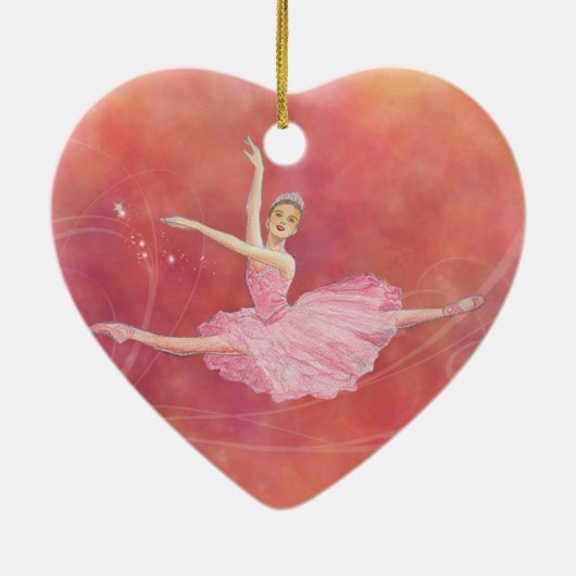 De Nutcracker Herdenkingsornament Heart Ornament (Achterkant)