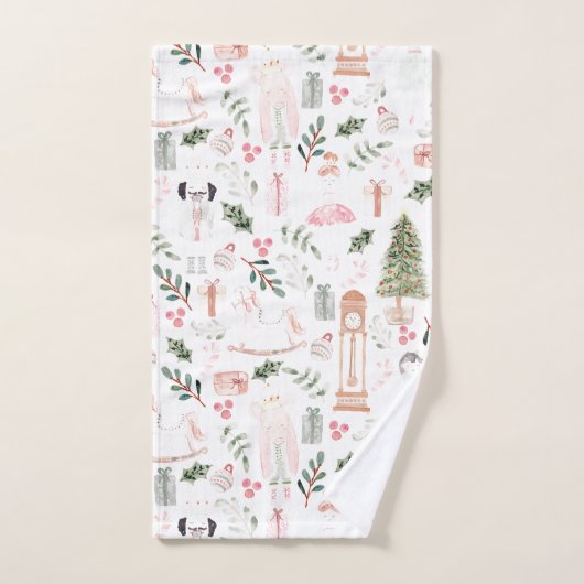 De Nutcracker Holiday Waterverf Bad Handdoek (Handdoek)