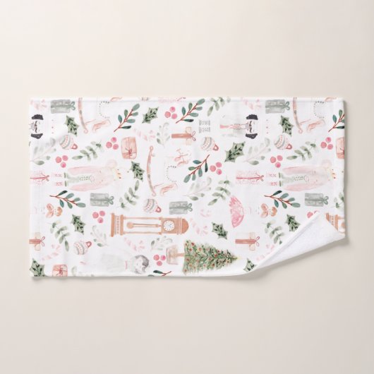 De Nutcracker Holiday Waterverf Bad Handdoek (Handdoek)