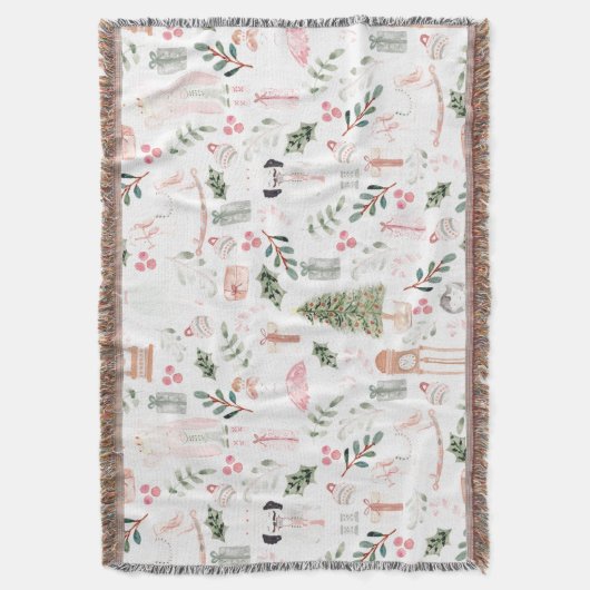 De Nutcracker Holiday Waterverf Deken (Voorkant Verticaal)