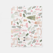 De Nutcracker Holiday Waterverf Fleece Deken (Voorkant)