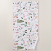 De Nutcracker Holiday Waterverf Strandlaken (Voorkant)