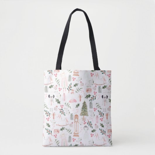 De Nutcracker Holiday Waterverf Tote Bag (Voorkant)