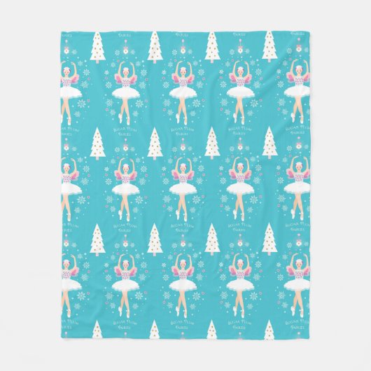 De Nutcracker Home Decor - Meng en Gelijke Fleece Deken (Voorkant)