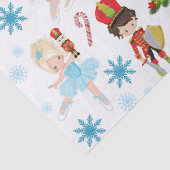 De Nutcracker Karakters Clara Winter Kerstmis Tissuepapier (Detail)