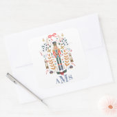De Nutcracker-kerstballet collage Vierkante Sticker (Envelop)