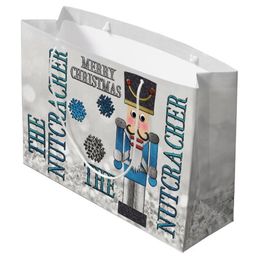 De Nutcracker-kerstcadeau Large Cadeautasje (Achterkant Gekanteld)