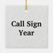 De Nutcracker Shack Ham Radio Kerstversiering Keramisch Ornament (Achterkant)