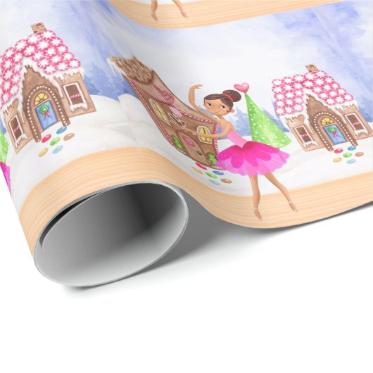 De Nutcracker Sugar Plum Fairy Ballet Kerstmis Cadeaupapier (Rol Hoek)