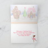 De Nutcracker Sugar Plum Fairy Ballet Kerstmis Feestdagen Kaart (Binnen)