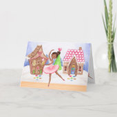 De Nutcracker Sugar Plum Fairy Ballet Kerstmis Feestdagen Kaart (Voorkant)