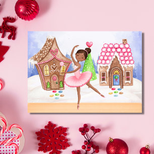 De Nutcracker Sugar Plum Fairy Ballet Kerstmis Feestdagen Kaart